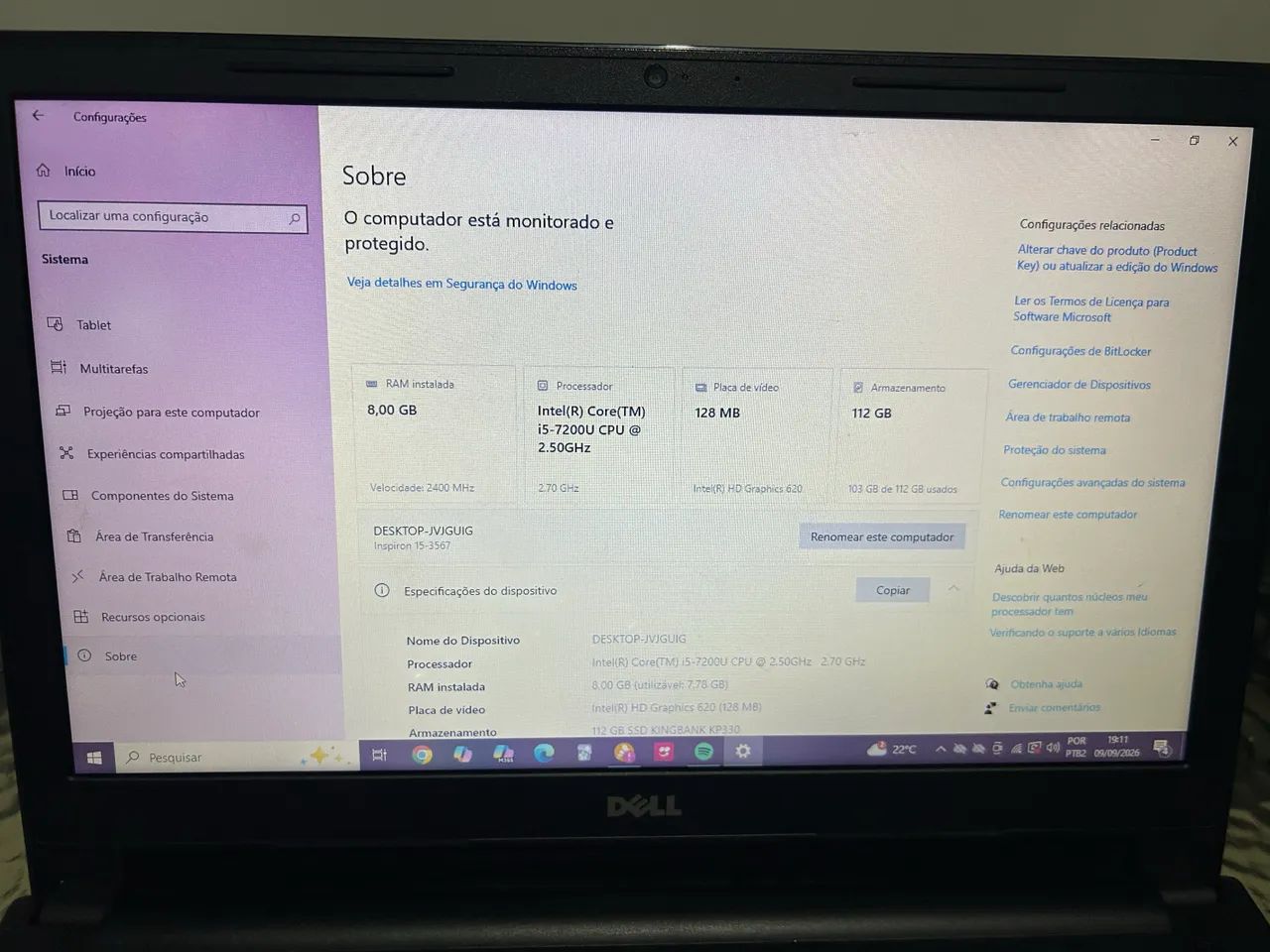 Notebook Dell Inspiron 15- 3567 - Foto 5