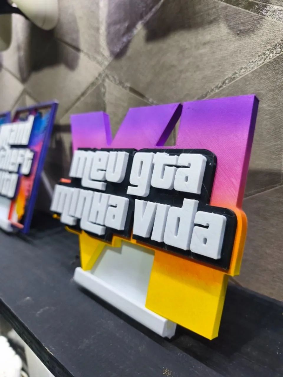 Placa decorativa "Meu GTA Minha Vida" - Foto 2