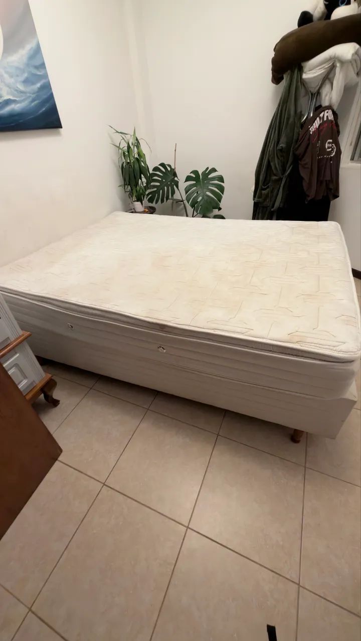 Cama de Casal Completo (colchão + base) - Foto 4