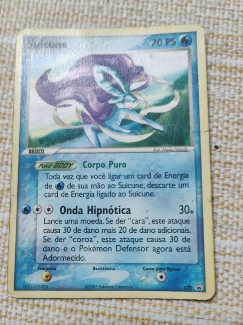 Carta pokémon Suicane vintage 