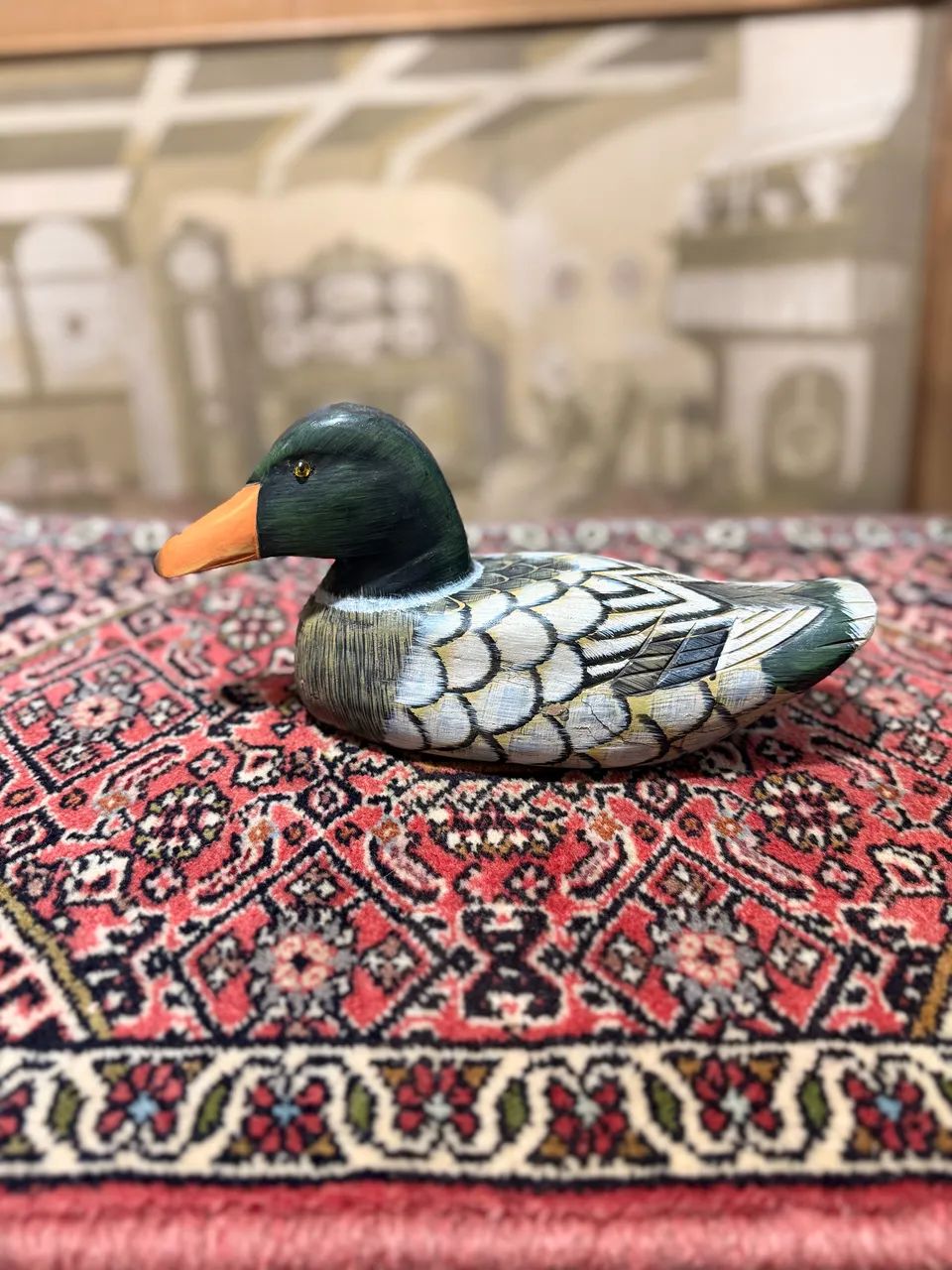 Pato de madeira 