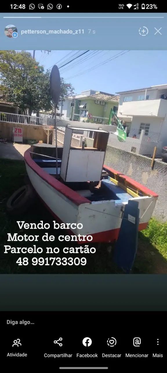 Barco com registro 