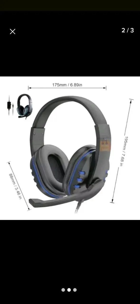 Fone de Ouvido Headset Gamer LEBOSS Para P4/N-SWITCH - Foto 2