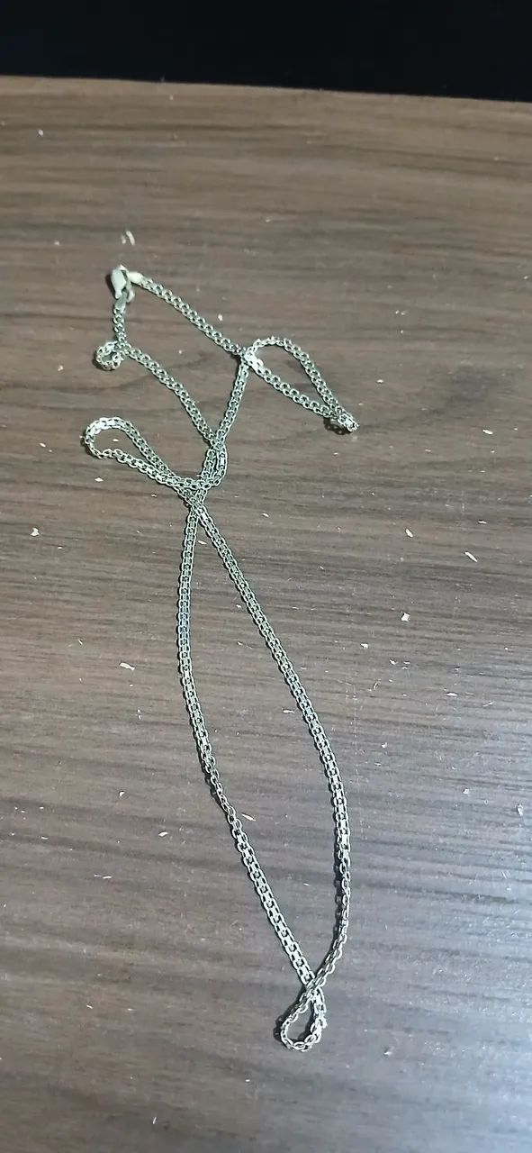Cordão de prata banhado a ouro  - Foto 3