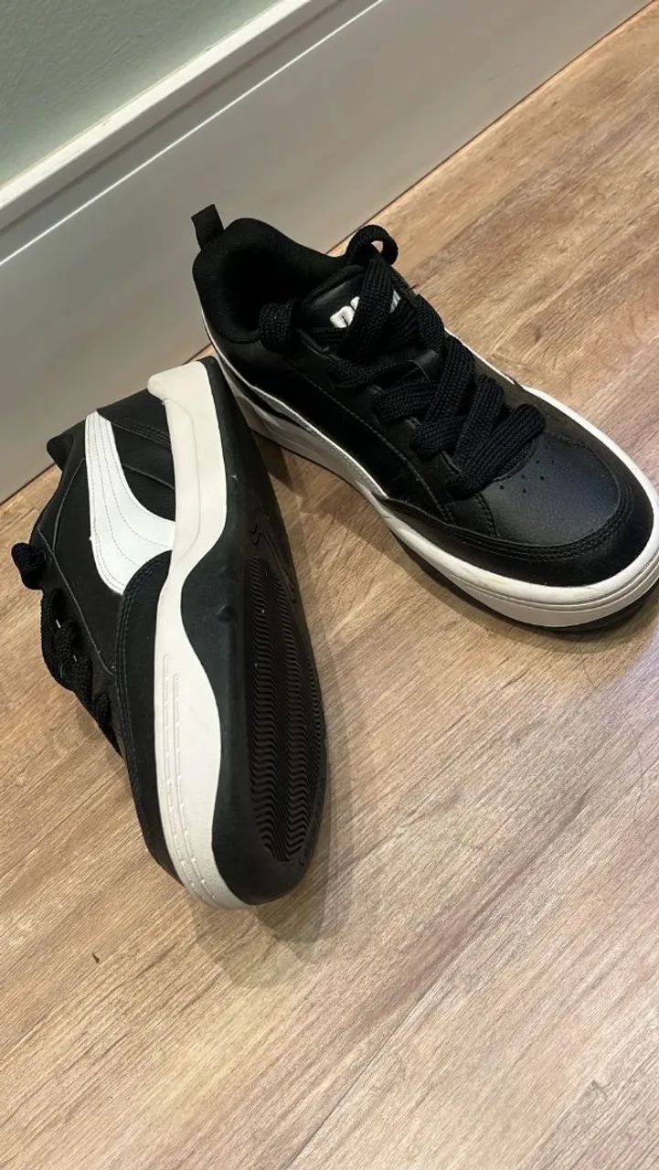 PUMA ORIGINAL 41 DE COURO PRETO<br><br>ORIGINAL - Foto 2