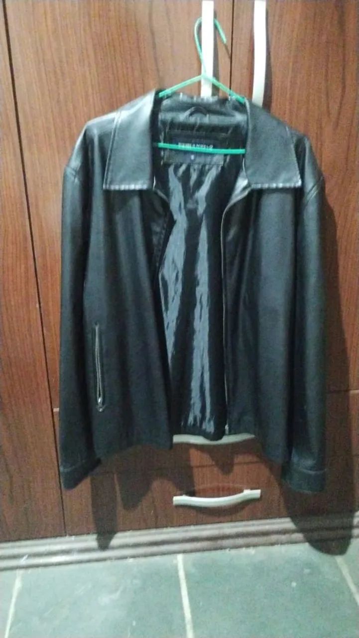 Jaqueta de couro masculina  - Foto 2