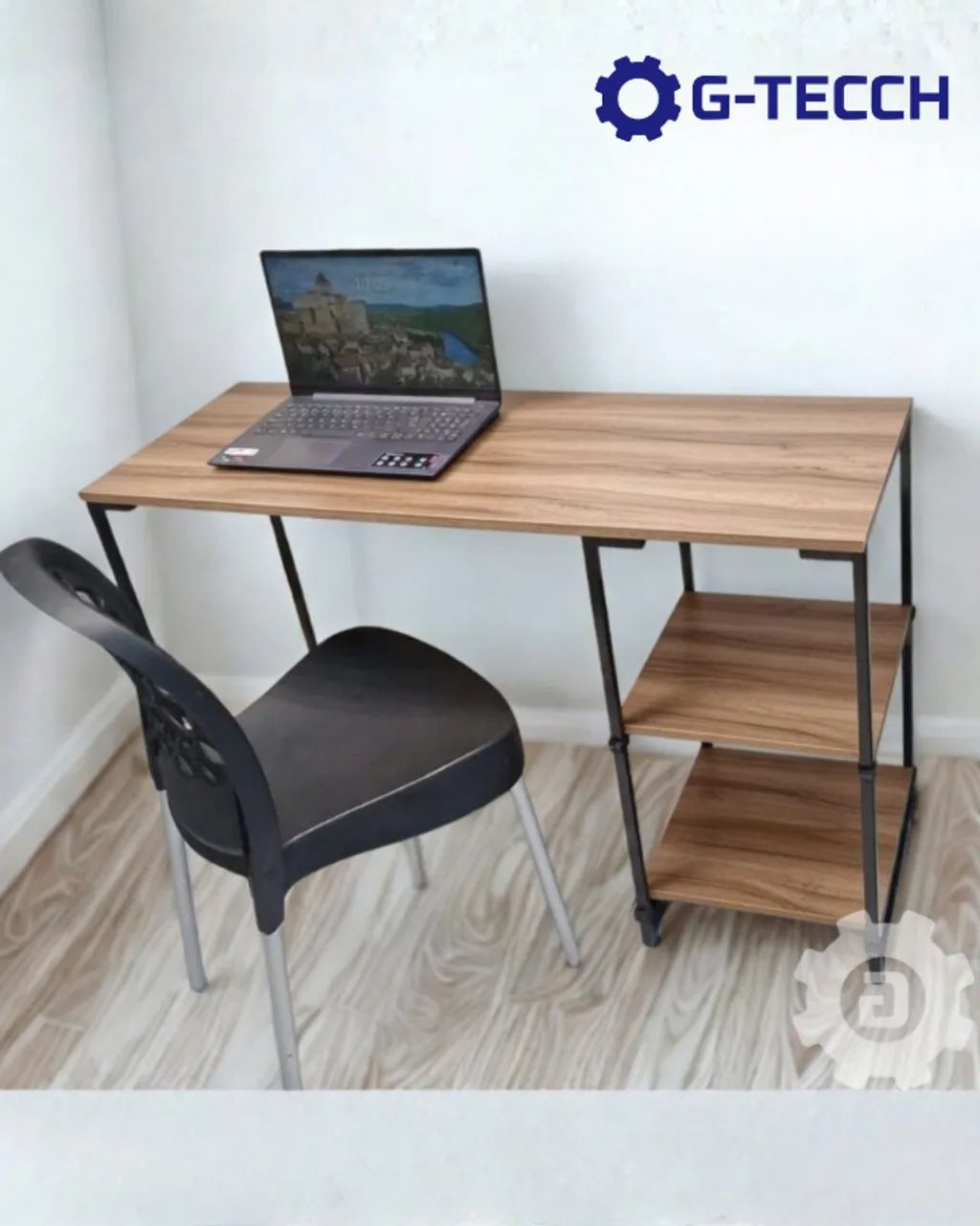 Mesa de Escritório 1,1m NOVA Estilo Industrial Multiuso para Computador Notebook Birô Game