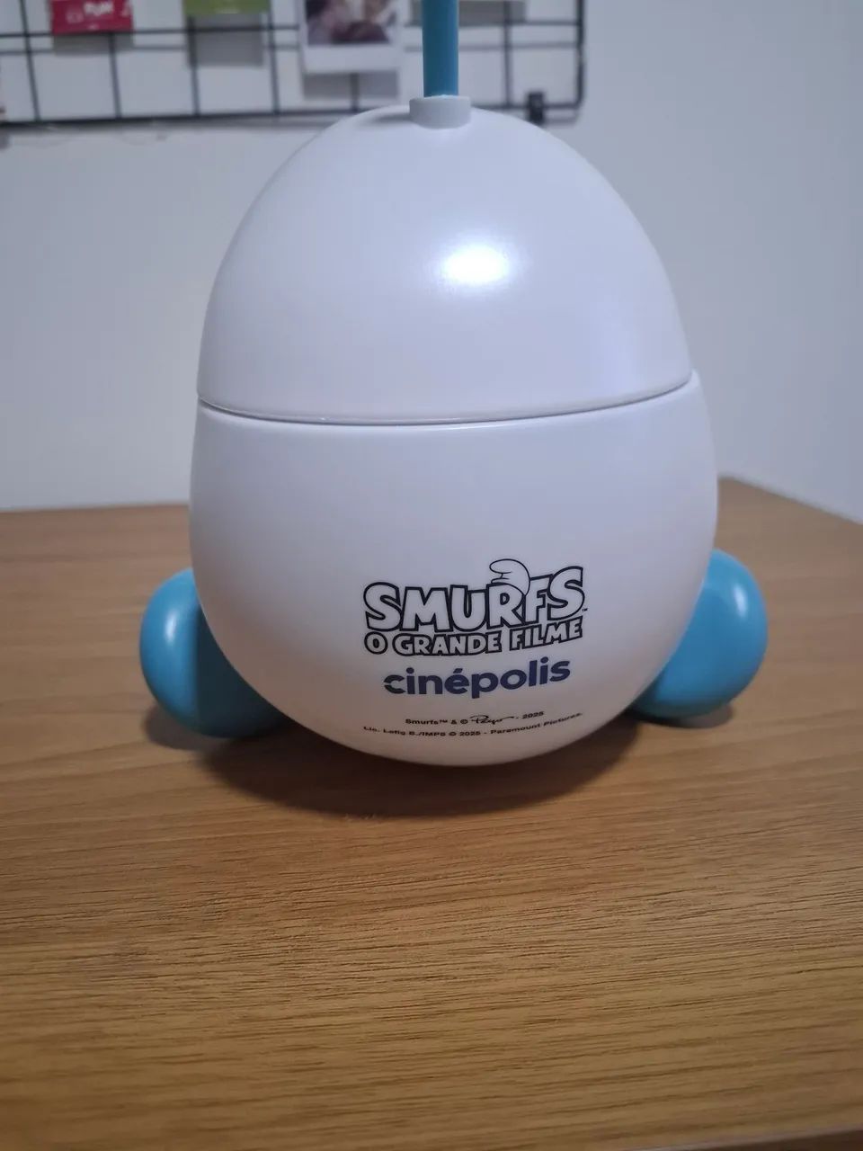 Vende-se Copo/Balde Smurfs - Edição Limitada Cinépolis - Foto 4