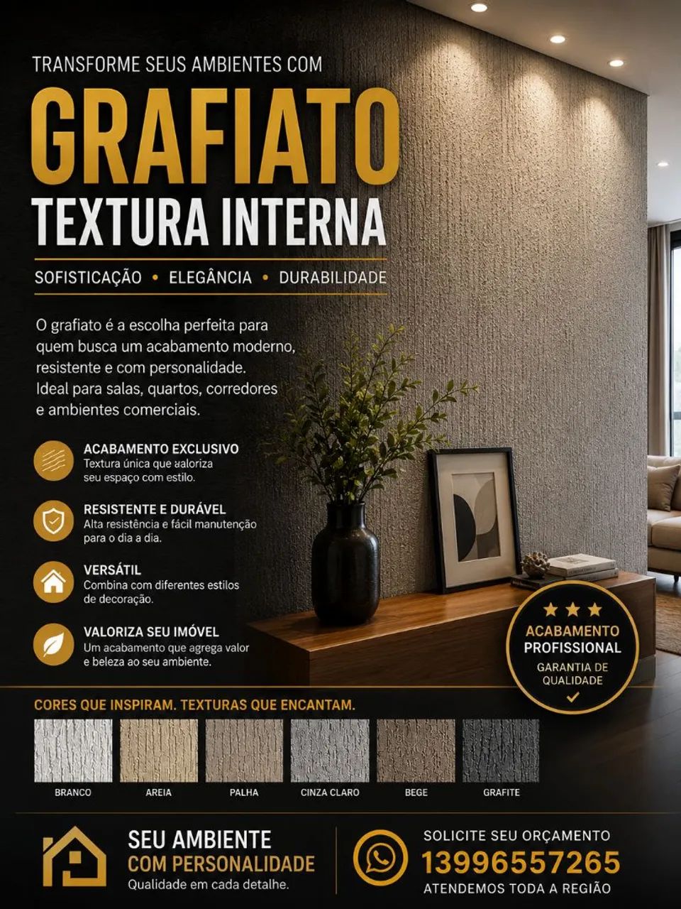 Grafiato textura interno e externo *  * - Foto 2