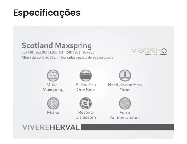 Colchão King - Herval Maxspring - Foto 4