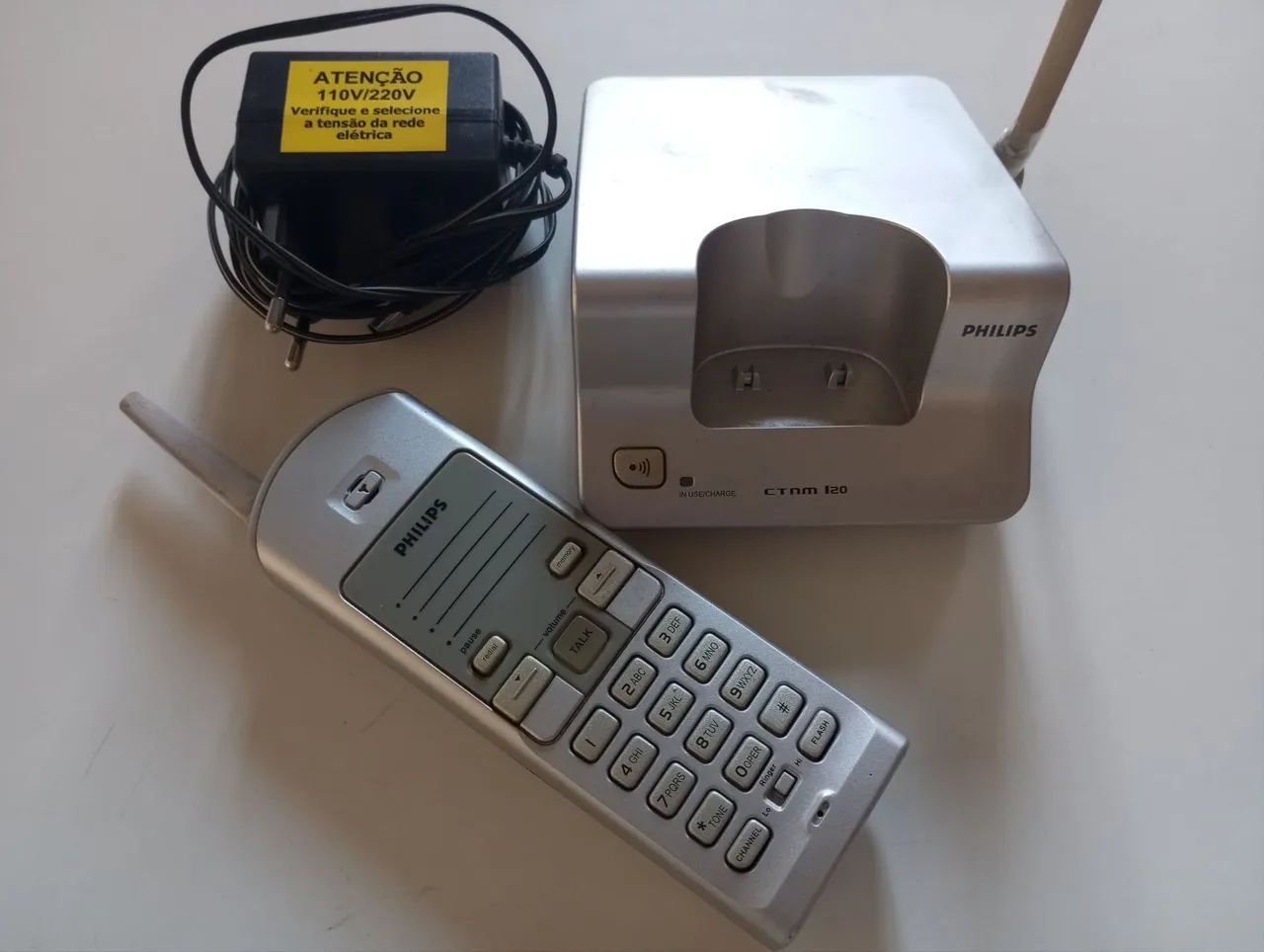Telefone Sem Fio Philips Original Com Fonte e Base  - Foto 3