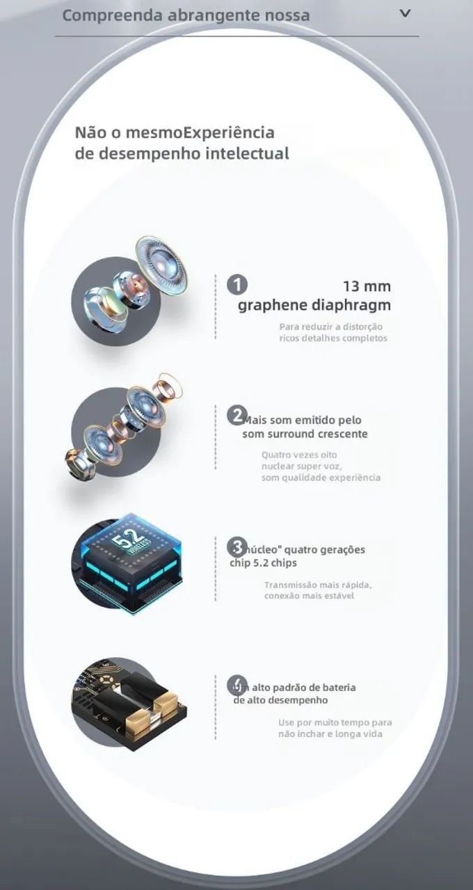 Fone de ouvido Bluetooth  - Foto 3