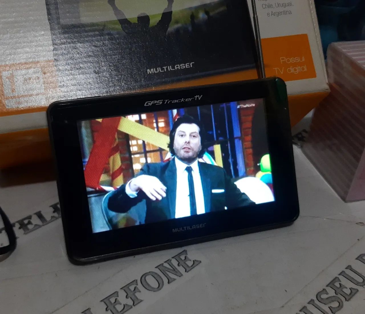 Mini TV televisão gps+ musica e vídeo reliquia funcionando na caixa 