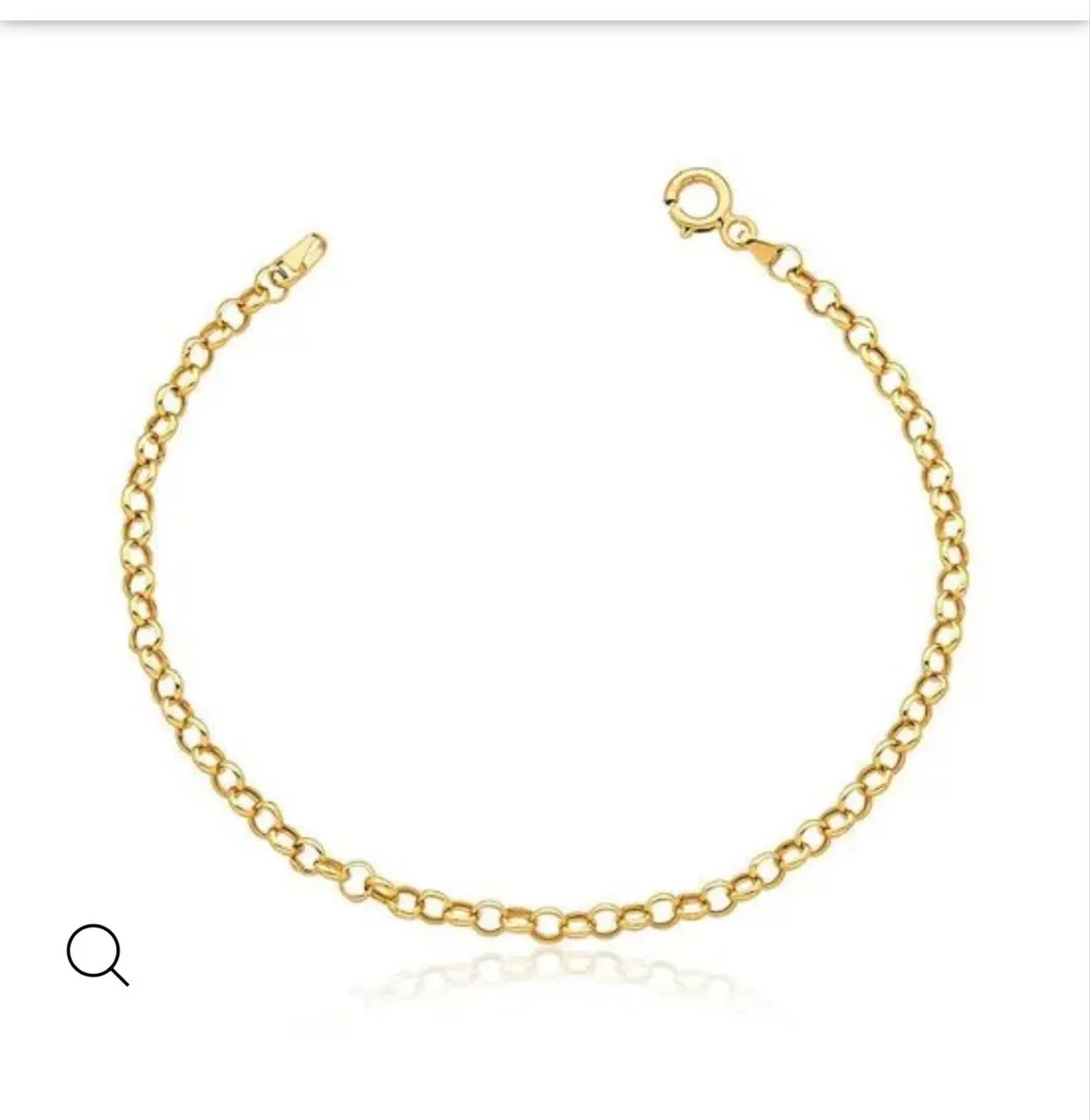 Pulseira de ouro 750k elo português 