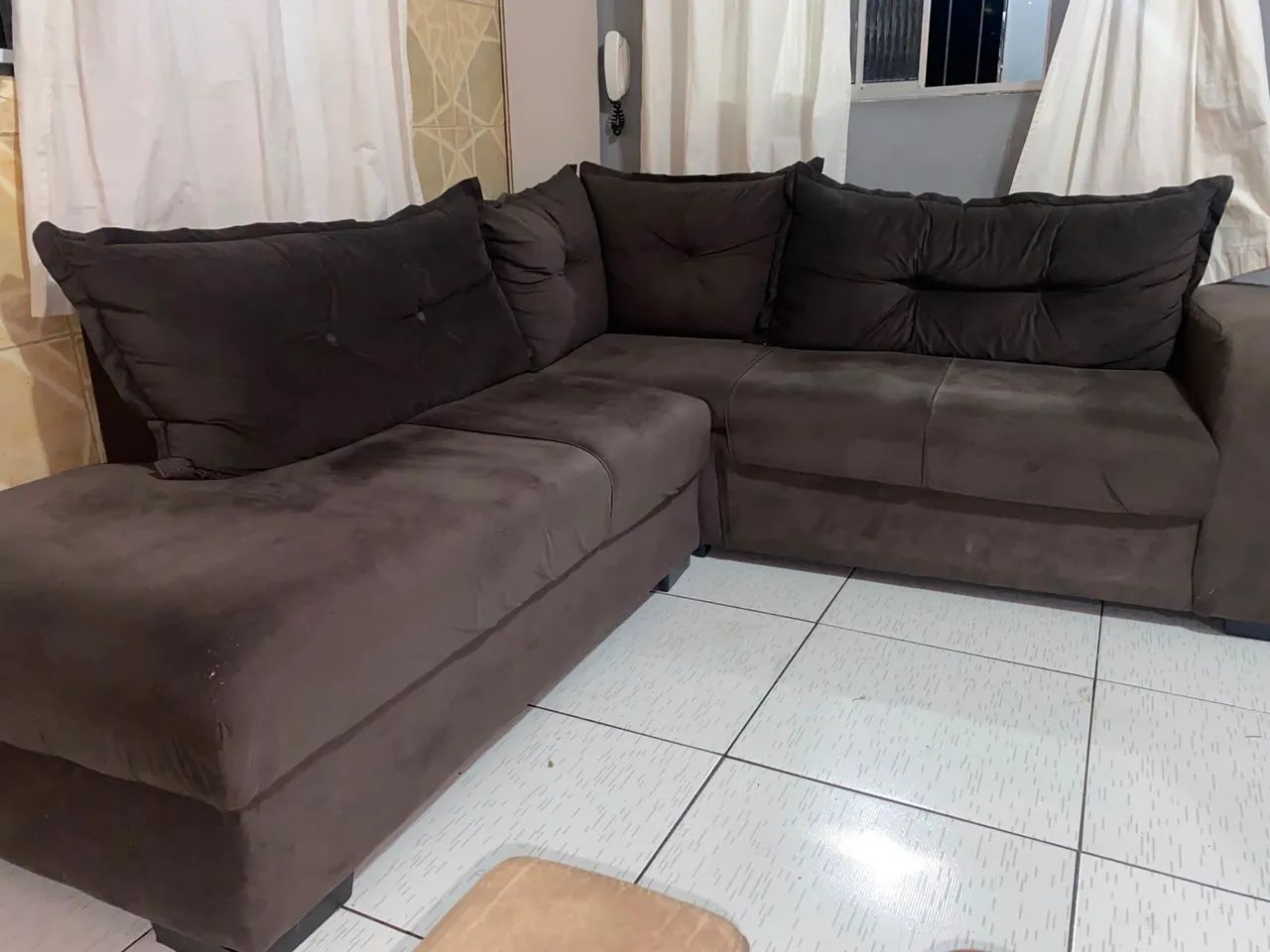 Sofá de canto com menos de 9 meses de uso - Foto 4