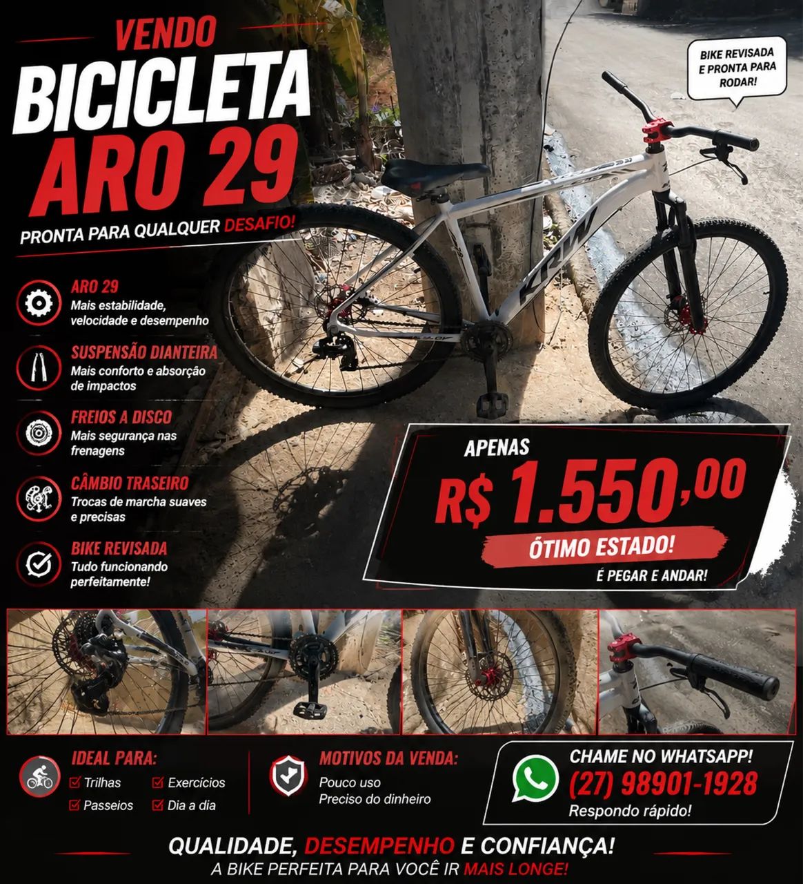 Bicicleta em ótima qualidade - Foto 2
