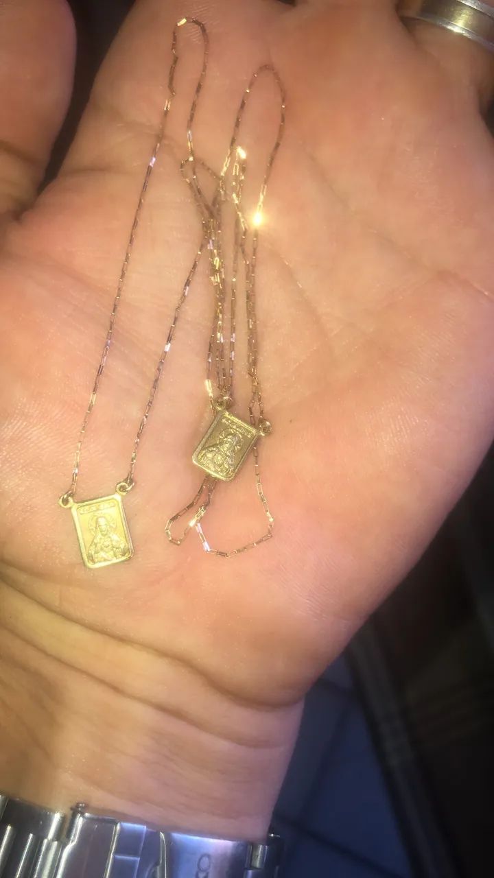 Escapulário de ouro 18 - Foto 4
