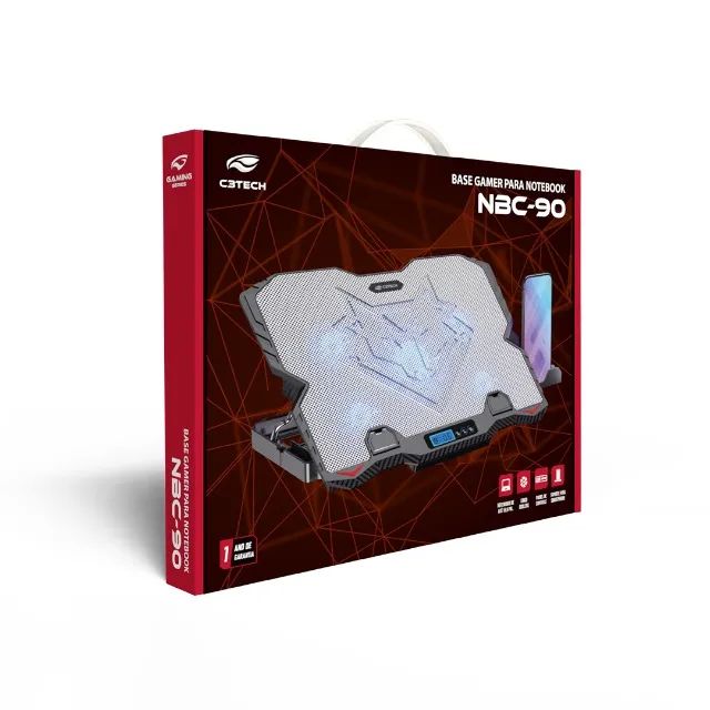 Base Para Notebook C3Tech NBC-90SI 15.6" Gamer com Suporte para Celular - WZetta - Foto 4