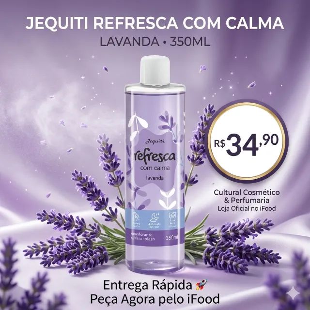 Desodorante Colônia Jequiti Refresca com Calma Lavanda 350ml