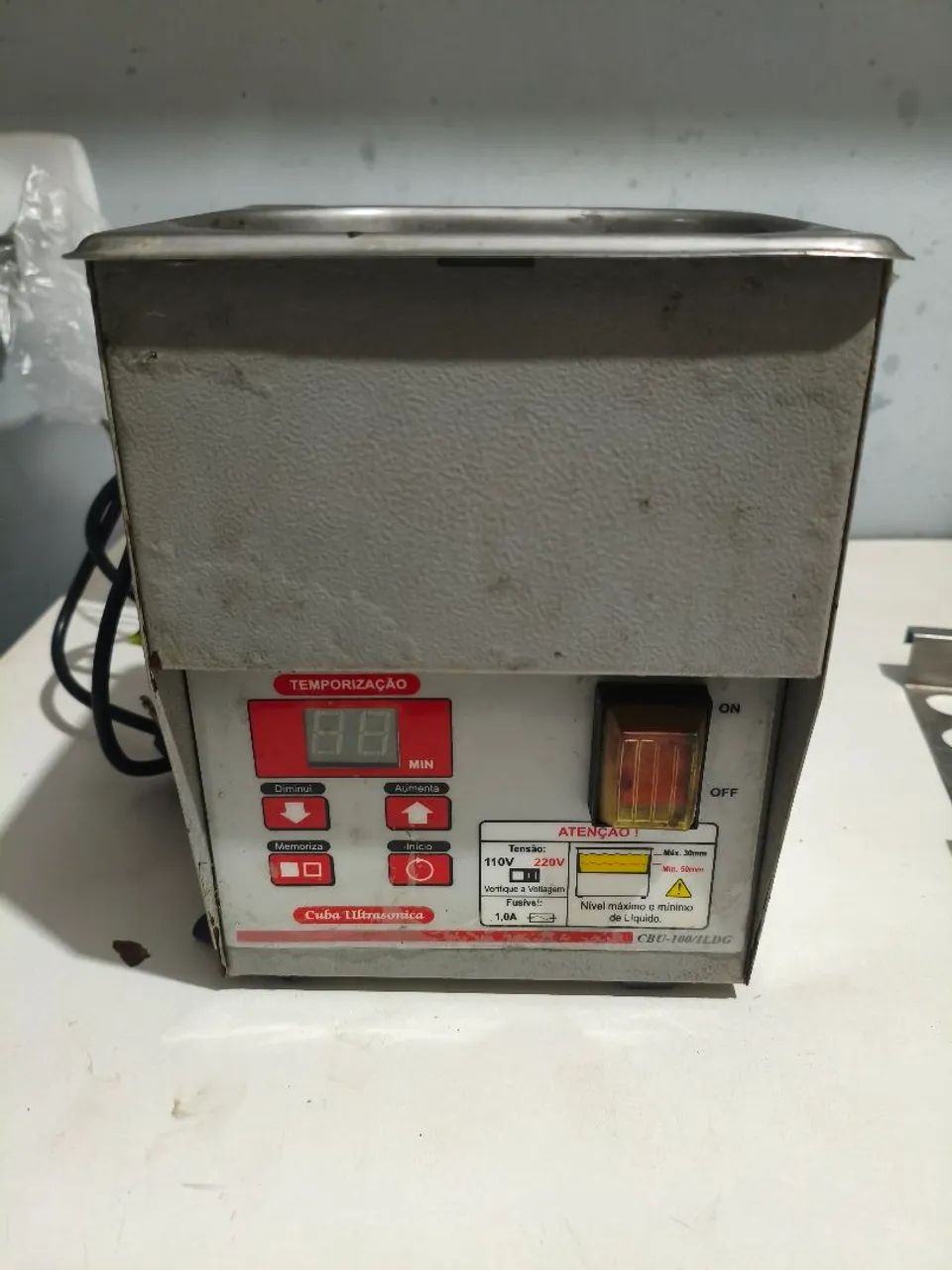 Cuba ultrassonica plana tc