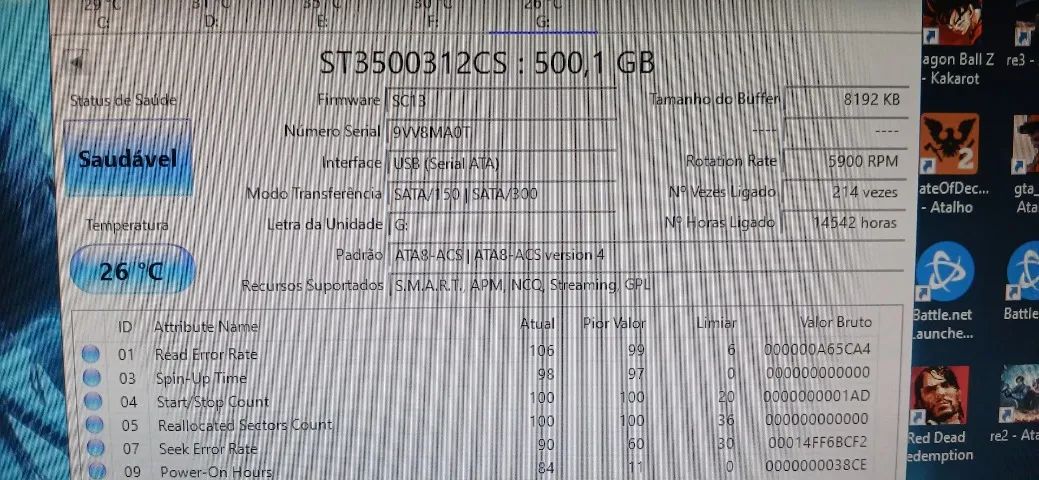 hd 500gb saudavel desktop - Foto 2
