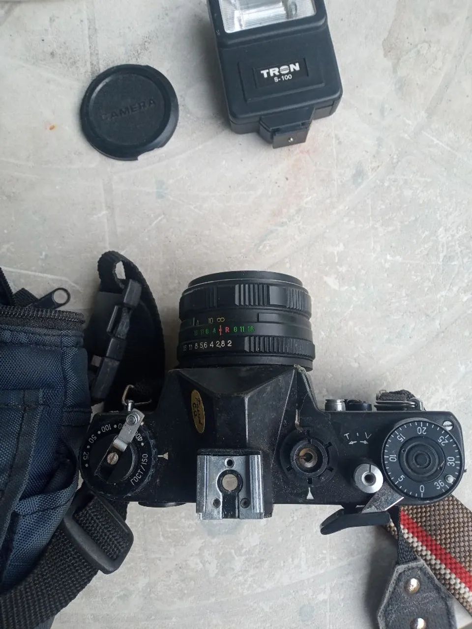Câmera Zenit com seus acessórios. - Foto 4
