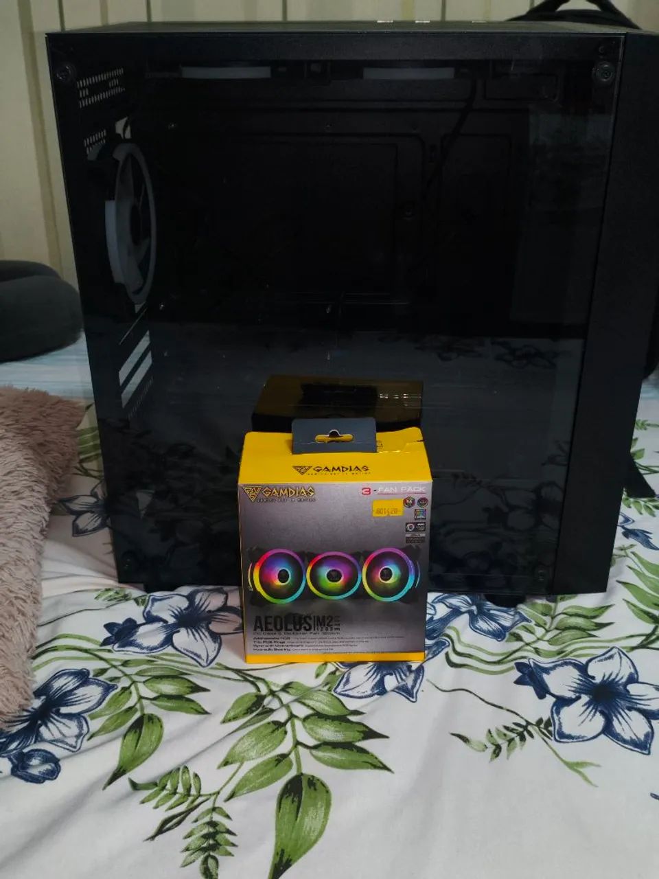 Gabinete preto com 3 fans  - Foto 2
