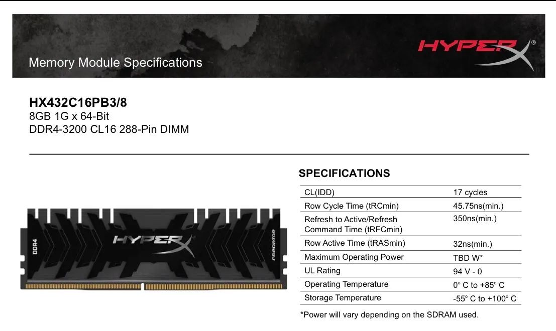 Memória RAM HyperX PREDATOR 8GB DDR4 3200MHz CL16 - Foto 5