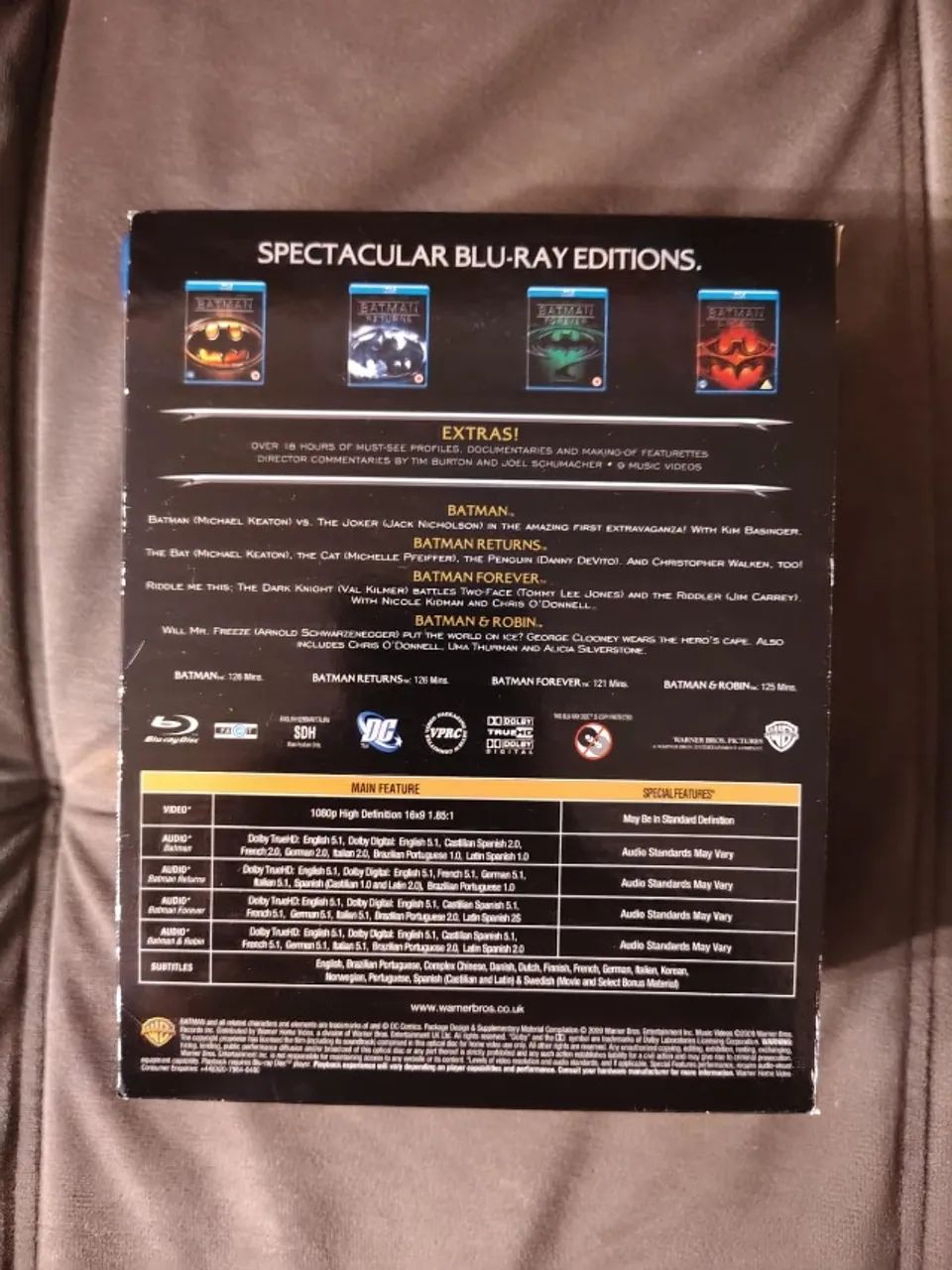 Box Blu Ray - Batman Anthology 1989 - 1997 - Foto 2