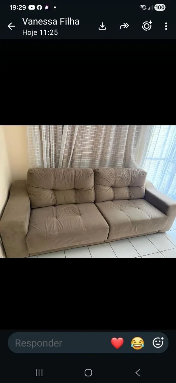Vendo sofá retrátil 2 lugares - Foto 5