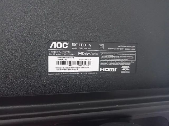 Smart TV AOC 50º (Seminova) - Foto 5