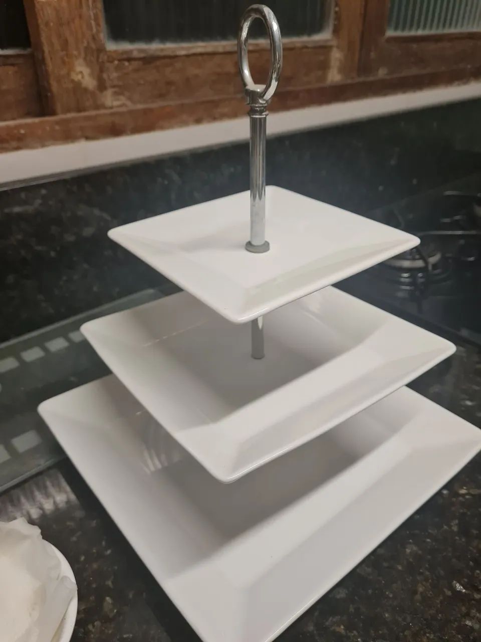 Three-Tier Porcelain Fruit Bowl - Oxford