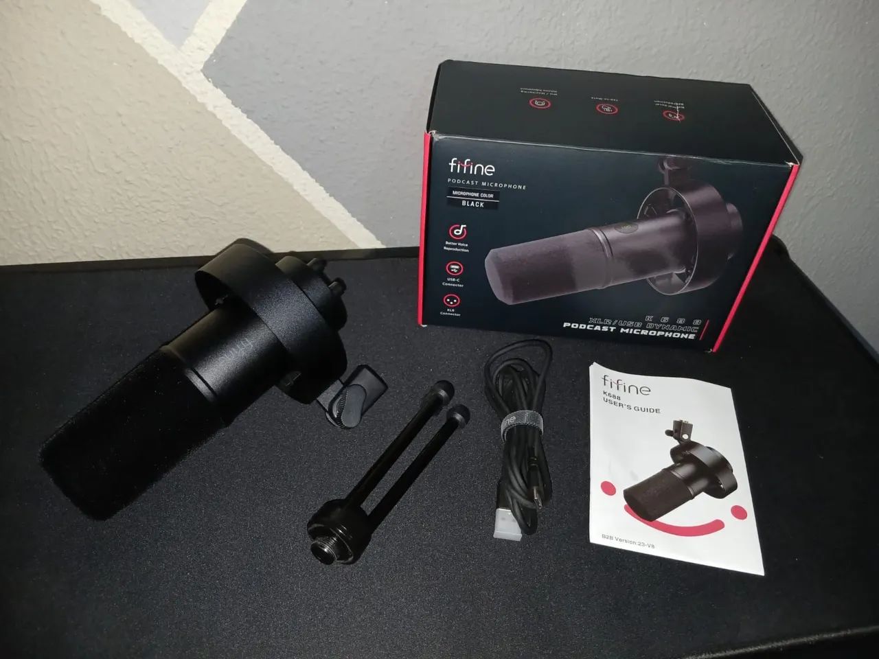 Microfone Dinâmico Fifine K688, Usb, Xlr, Gravação, Podcast. - Foto 3