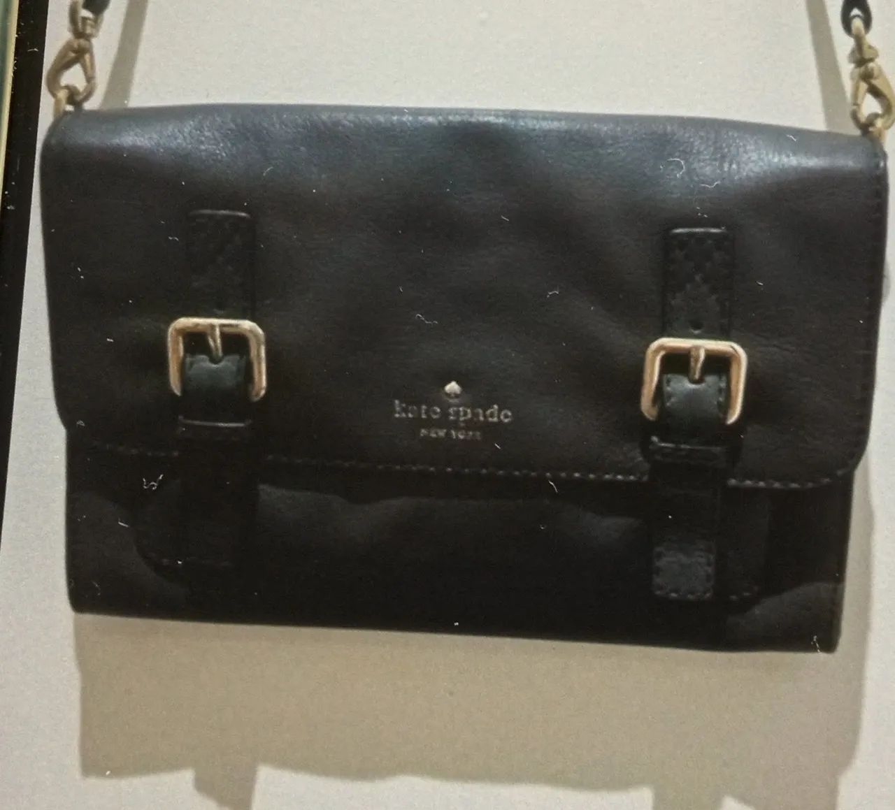 Bolsa de couro tiracolo Kate Spade 