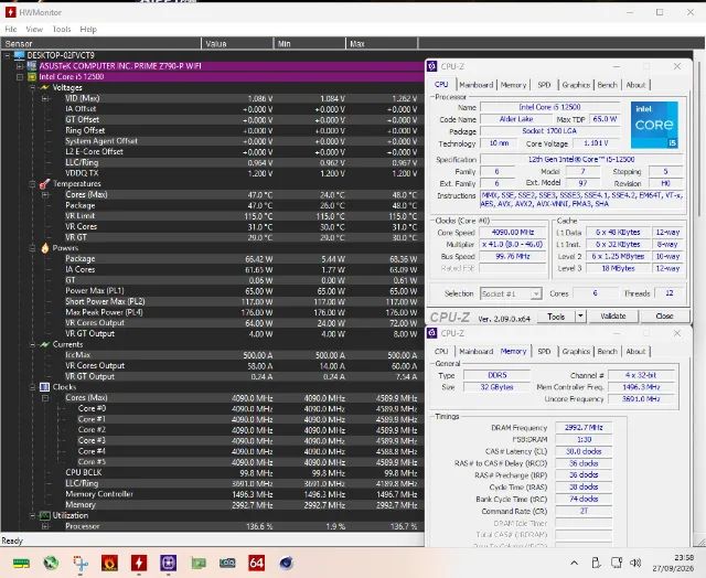 Processador Intel Core i5-12500 4.1GHz/4.6Ghz 6C/12T LGA1700 - 100