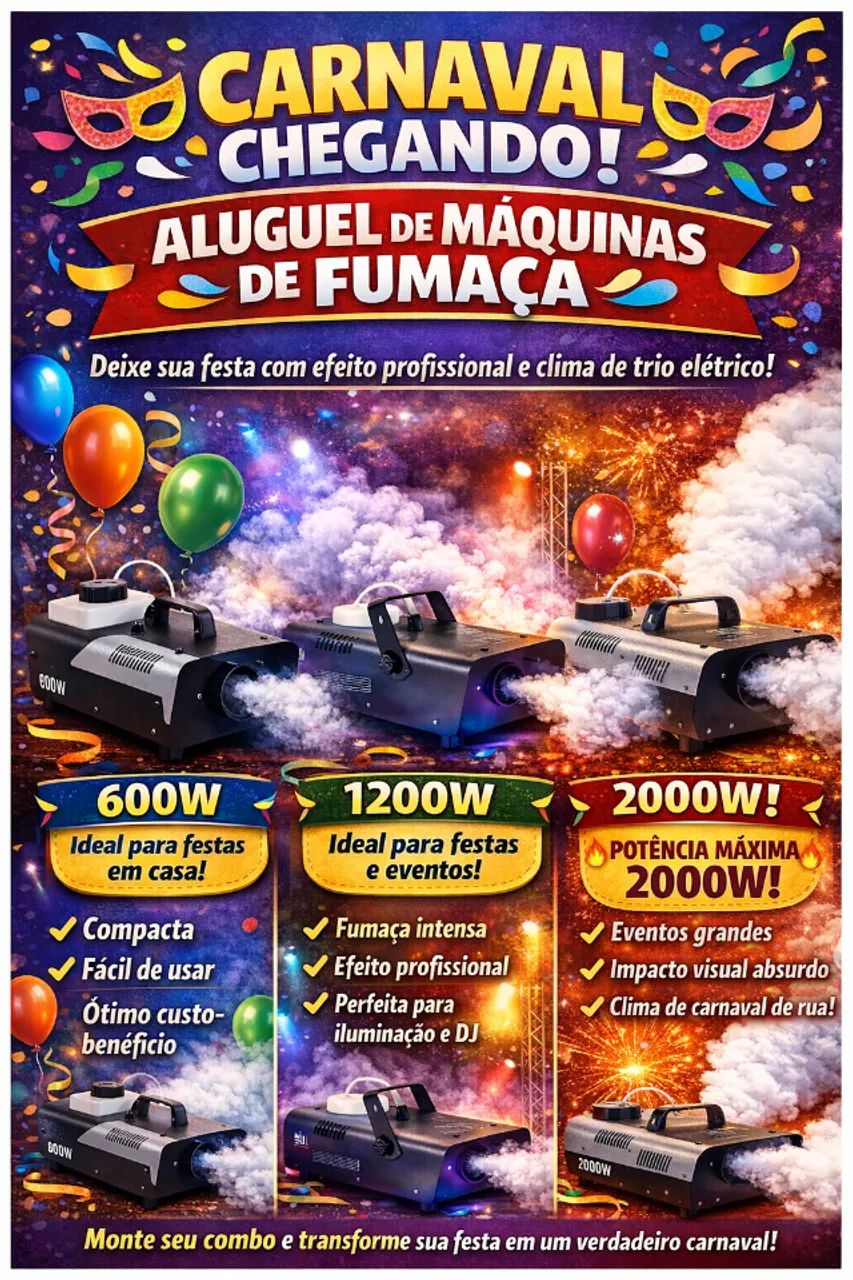 Iluminação jogos de luz temática neon, fumaça, laser e muito mais 