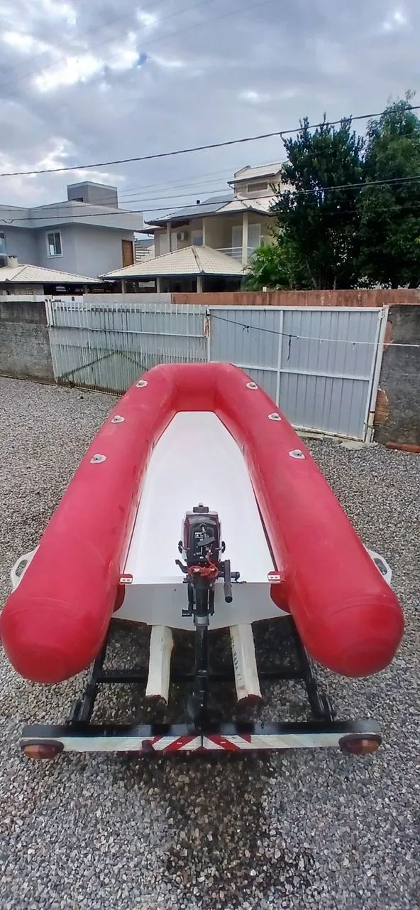 Conjunto bote com motor e carreta - Foto 2