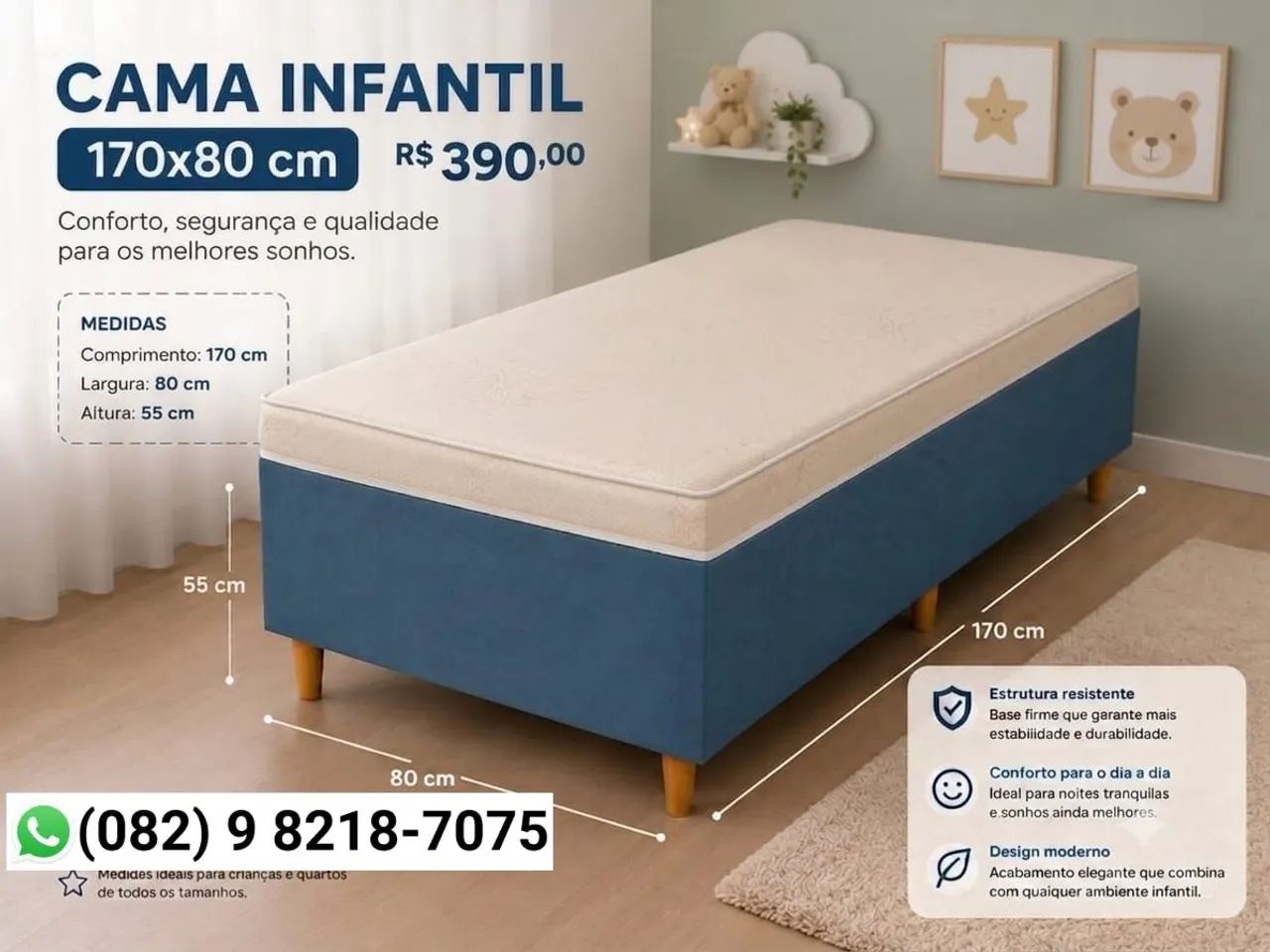 Cama Box Entrega Grátis Para Maceió . - Foto 3