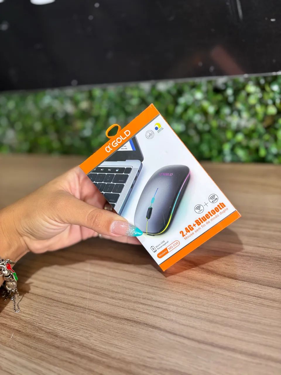 Mouse Sem Fio Bluetooth OL GOLD