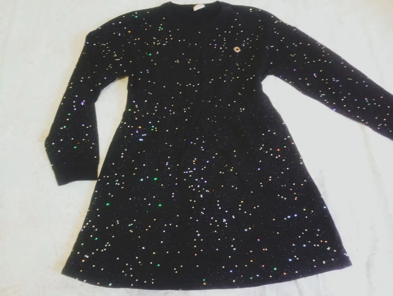 Vestido preto moletinho