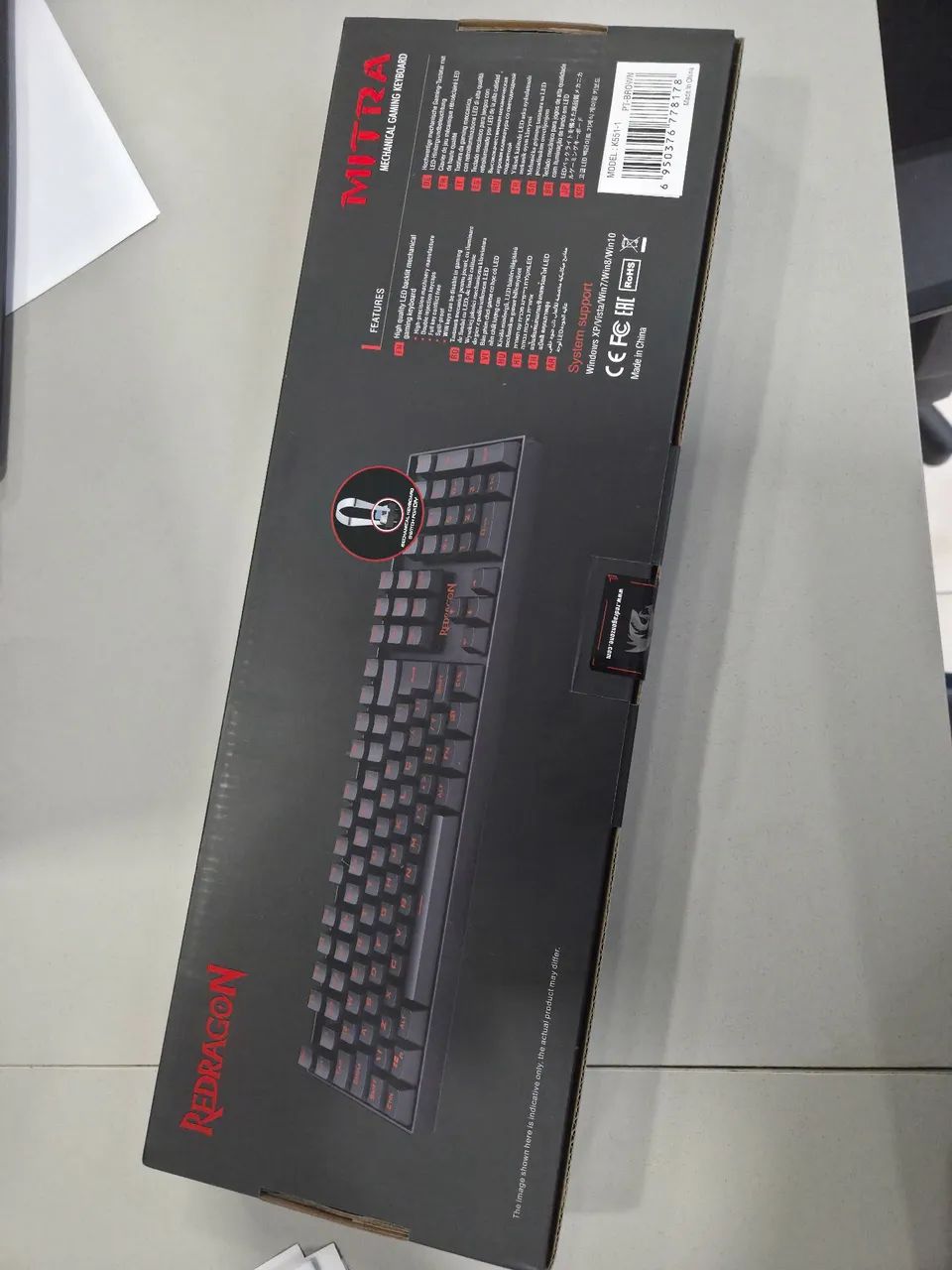 Teclado Mecânico Redragon Mitra Switch Marrom - Foto 2