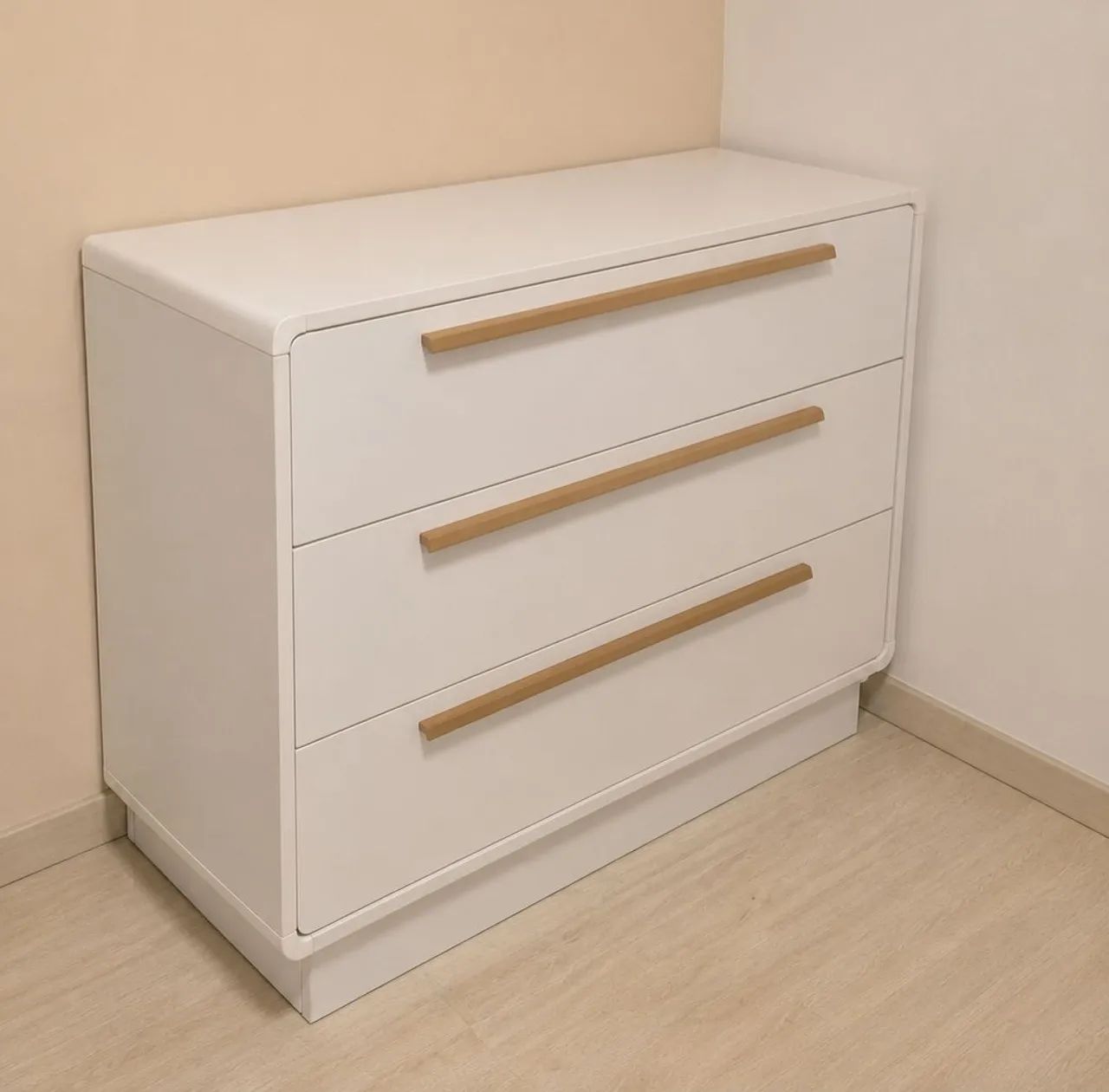 Wave Cômoda com 3 gavetas - Branca