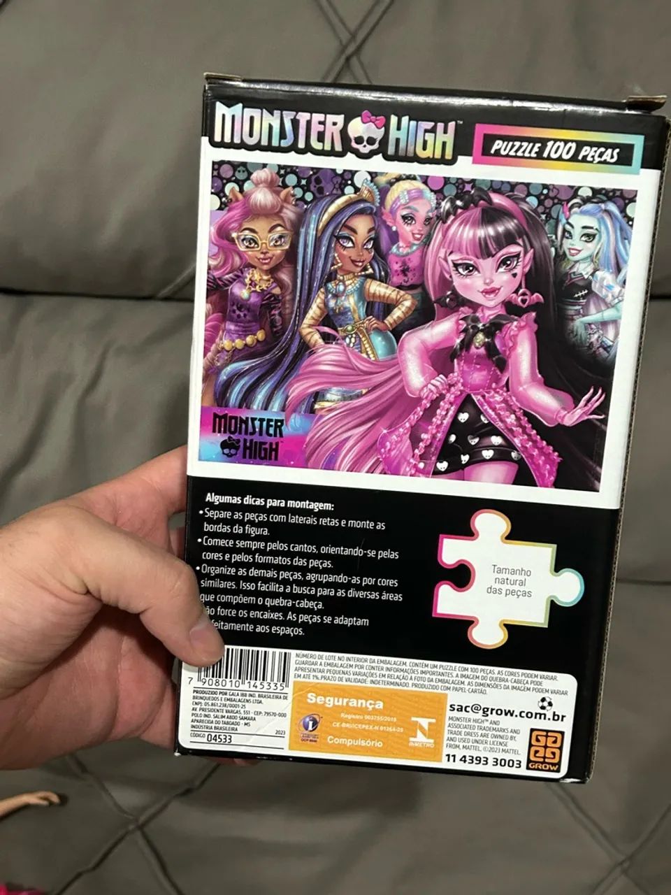 Monster high draculaura g3 com quebra cabeça  - Foto 4