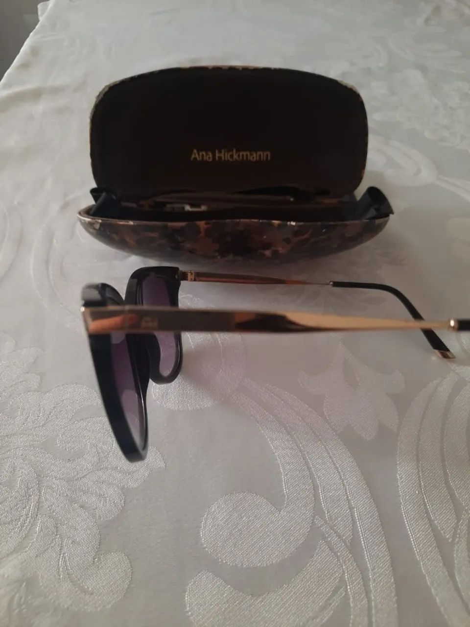 Óculos Ana Hickmann Preto com Lentes Extras - Foto 3
