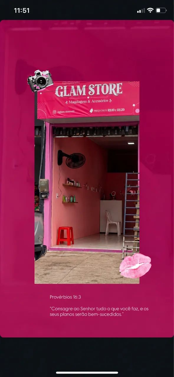  Passo loja de maquiagem com mercadorias, prateleiras, ventiladores e câmera! 