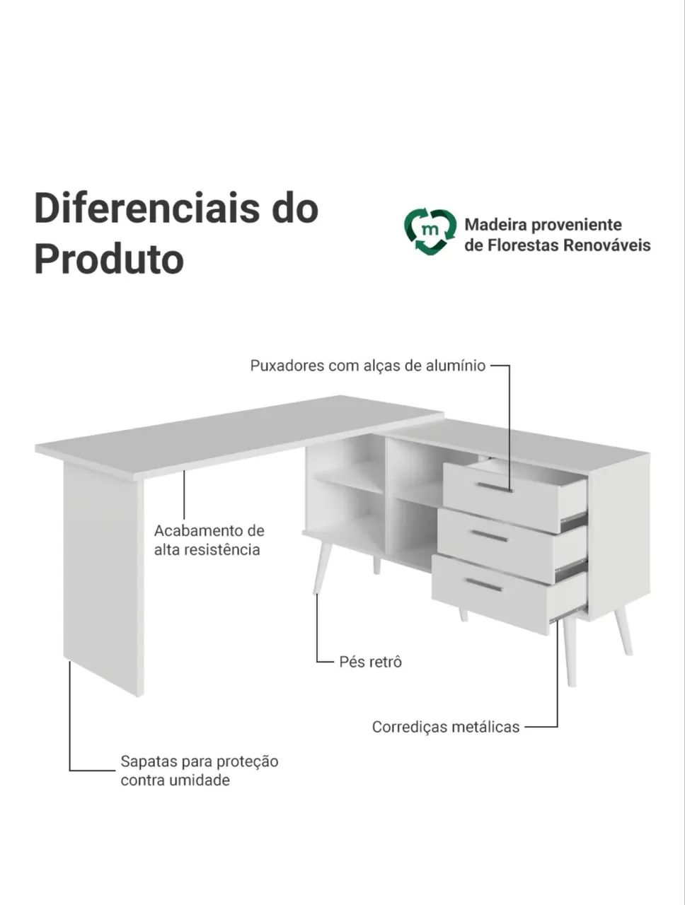 Escrivaninha e Penteadeira  - Foto 5