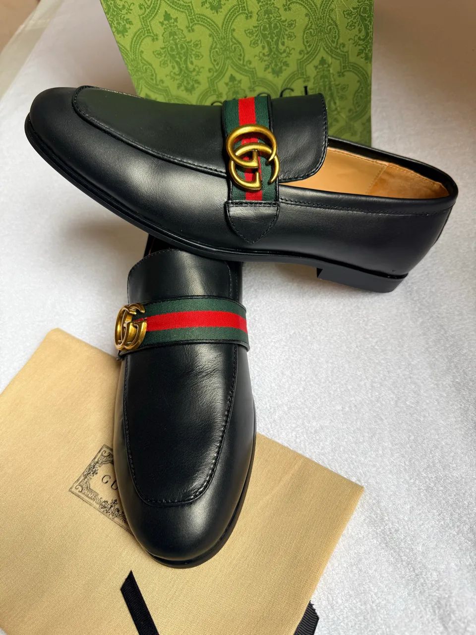 Mocassim Gucci GG Web Tam 40 - Foto 5