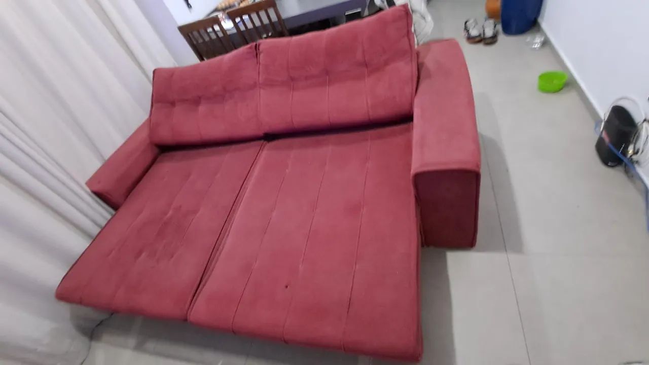 Vendo sofá retrátil Valor R$650,00 retirar monte Cristo  whats 48 9  * Mika  - Foto 5