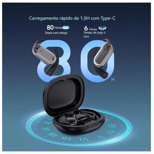 Fone Tradutor Simultâneo Hancdon Bluetooth 144 Idiomas Cinza - Foto 4