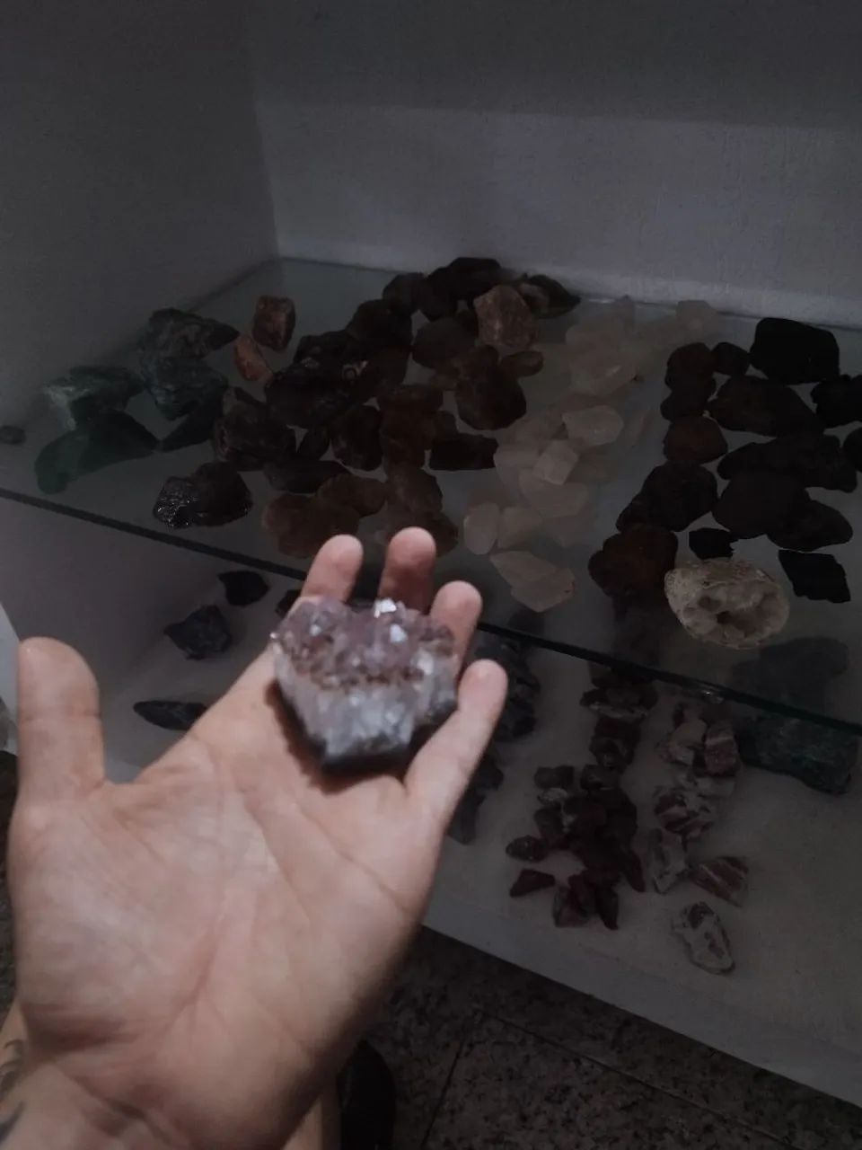 PEDRA AMETISTA EM FORMATO CORAÇÃO 